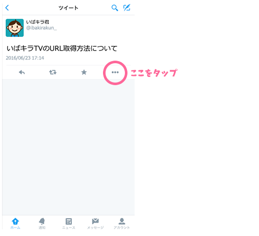 Twitter Instagramのurl取得方法について いばキラtv